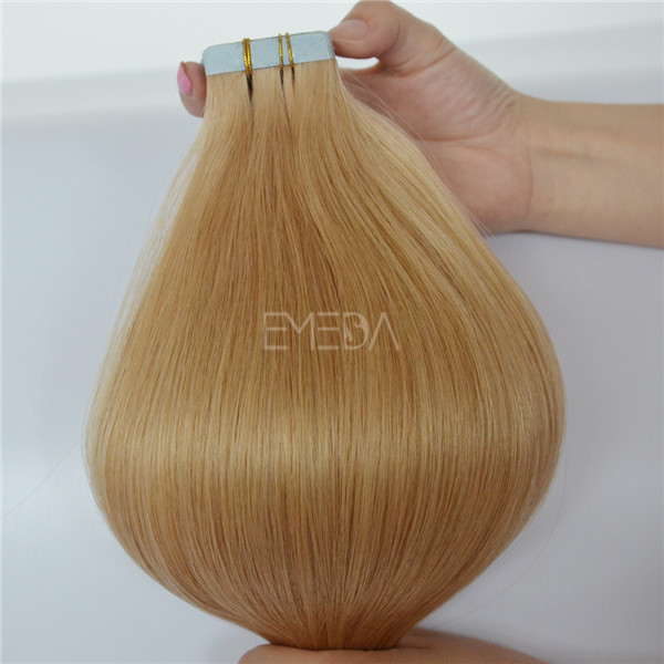 Factory supply Russian virgin hair tape hair extensions JF037